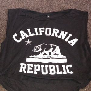 Loose california republic crop top